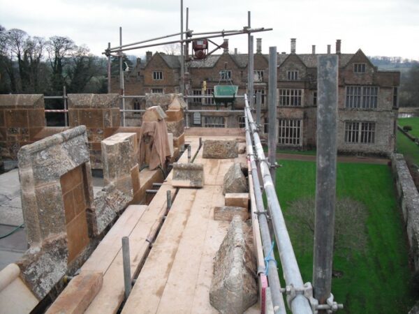 Broughton Castle Entrance stone work 3