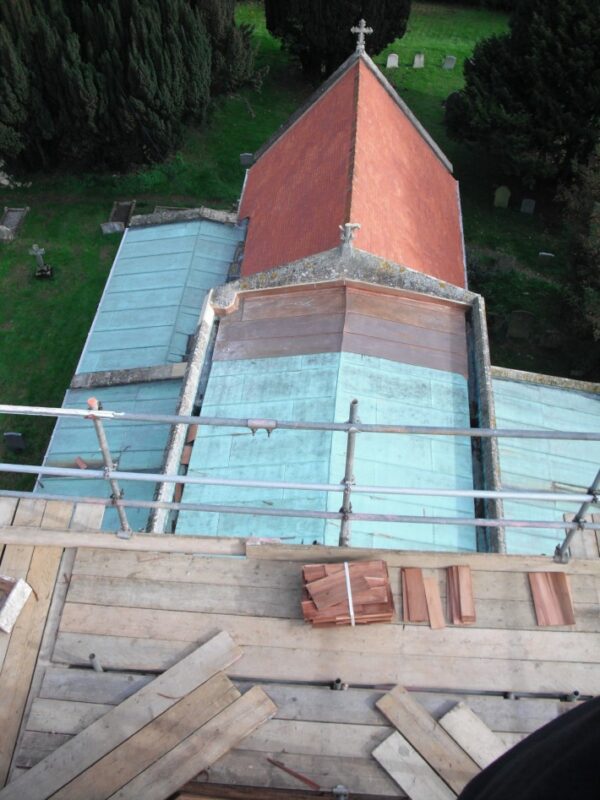Church roof Beechampton 4