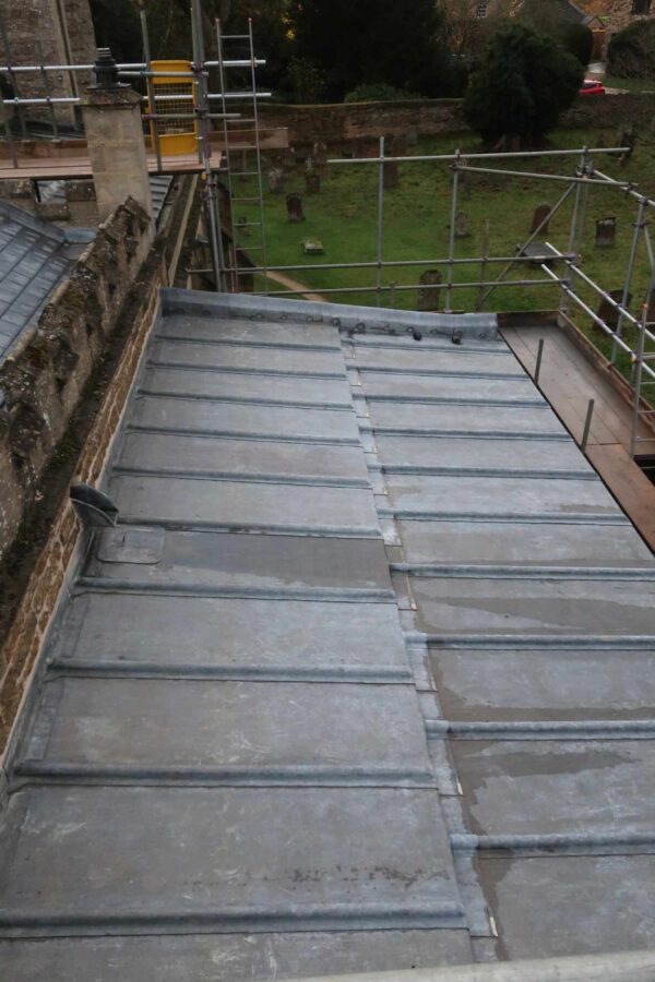 Lead roof