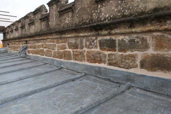 Lead roof stone pointing